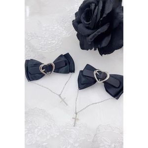 MA*RS||2 heart buckle ribbon clips with chain cross SET Product number: 388110448