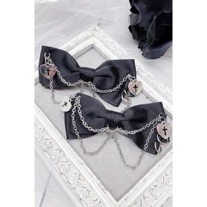 MA*RS||Cross heart x chain ribbon 2 piece SET clip Product number: 388110456
