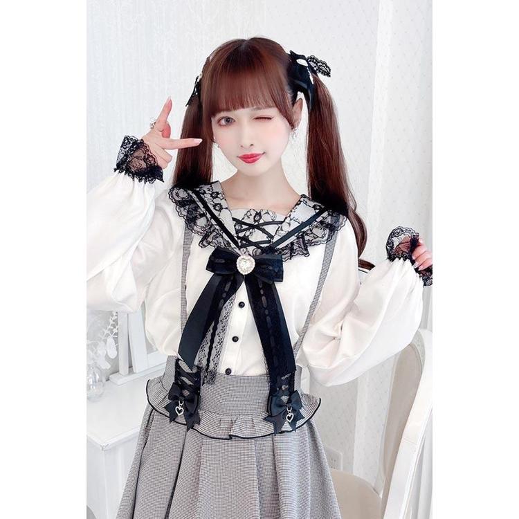 cotton lace sailor blouse tanakadaisuke 2024 SPRING & SUMMER