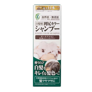 利尻彩色洗髮精深棕色200ml（染髮劑、染髮劑、灰髮皮、灰髮）