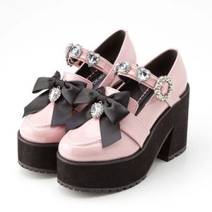 DreamMyLove||Glitter Bijou Ribbon Platform Loafers Product Number: 533334