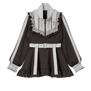 DreamMyLove||Cross embroidery ruffle sister jersey dress Product number: 534061