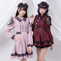 DreamMyLove||キラキラビジューレース重ねフリルワンピース 品番:533857