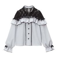 DreamMyLove||ハートチョーカーレースフリルブラウス 品番:533126