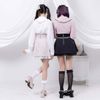 DreamMyLove||圆领珍珠丝带荷叶边上衣产品编号：533915