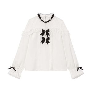 DreamMyLove||Heart Bijou Ribbon Off-Shoulder Lace Blouse Product Number: 533910