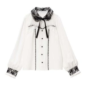 DreamMyLove||Ruffle bolero yoke lace ribbon blouse Model number: 533035