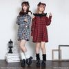DreamMyLove｜拼接羅紋設計襯衫連身裙 商品編號：532949