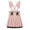 DreamMyLove||Ruffled lace-up pleated skirt with suspenders Product code: 532589