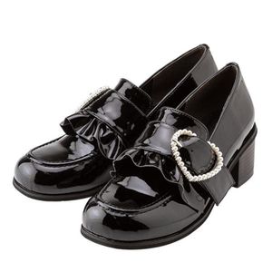 DreamMyLove||Selectable heel heart loafer pumps||5cm heel large heart Product number: 531818