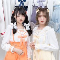 DreamMyLove||推しリボンテーラードセーラー襟ブラウス 品番:533650