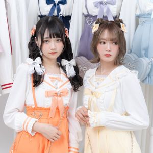 DreamMyLove||推しリボンテーラードセーラー襟ブラウス 品番:533650