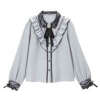 DreamMyLove||レース重ねビジューブラウス 品番:532909