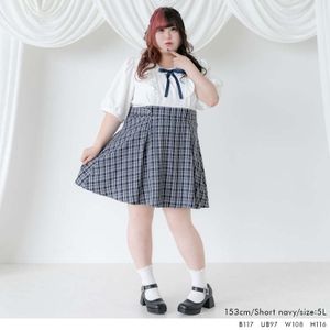 DearMyLove||丸襟フリルリボン半袖ワンピース 品番:533686