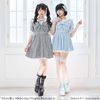 DearMyLove||セーラービジューレースフリルワンピース 膝上白襟×ギンガム 品番:534695