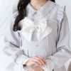 DearMyLove||レース重ねパールリボンお嬢様ワンピース 膝上 品番:533917