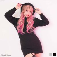 DearMyLove||フードゆるピタニットワンピース 品番:534976