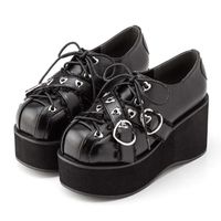 DreamMyLove Heart Stud Platform Oxfords