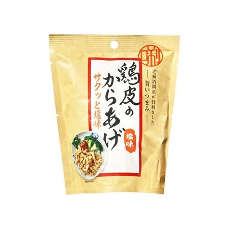 Delicious snacks made by a long-established liquor wholesaler.Salty fried chicken skin.