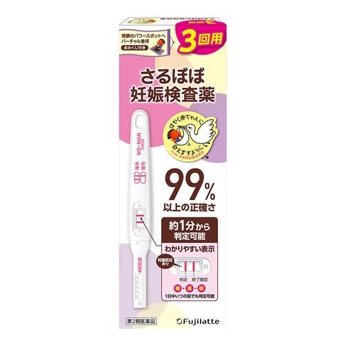 [Category 2 OTC drug] Fuji Latex Sarubobo Woman Man Check Pregnancy test, 3 times use