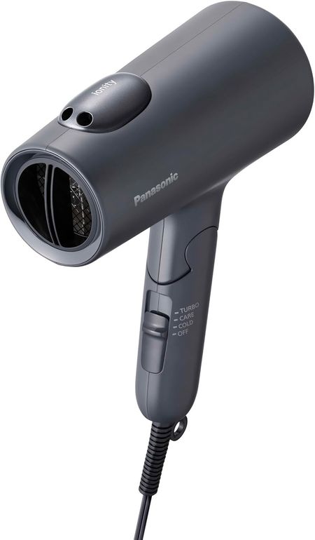 Panasonic Ionity Hair Dryer, Mineral Negative Ion, Quick Drying, High Airflow, EH-NE7M-H, Dark Gray