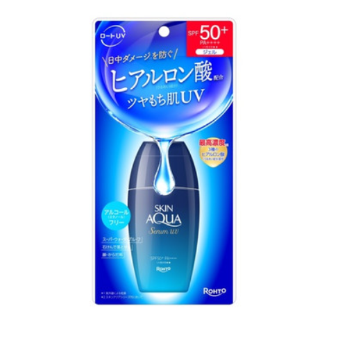 樂敦製藥 SKIN AQUA水潤肌防曬 SKIN AQUA透明質酸防曬精華 70g SPF50+ PA++++