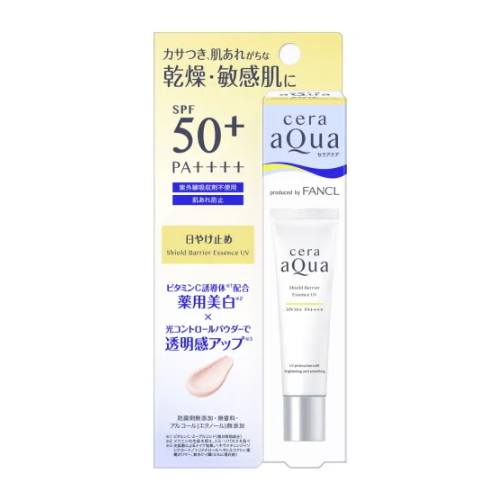 CeraAqua Shield Barrier Essence UV SPF50+ PA++++ (35g) Sunscreen Medicated Whitening