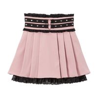 DreamMyLove梦展望||ハートスタッズベルトレーススカート 品番:534147