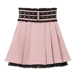 DreamMyLove Dream View||Heart studded belt lace skirt above the knee Product number: 534147
