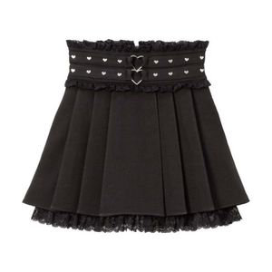 DreamMyLove Dream View||Heart studded belt lace skirt mini Product number: 534147