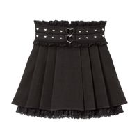 DreamMyLove梦展望||ハートスタッズベルトレーススカートミニ 品番:534147