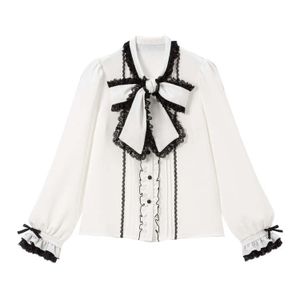 DreamMyLove Dream View || Elegant bowtie ribbon blouse with plenty of lace ruffles Product number: 534138