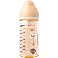 チュチュ マルチフィット広口タイプ哺乳びん(プラスチック製) 240mL