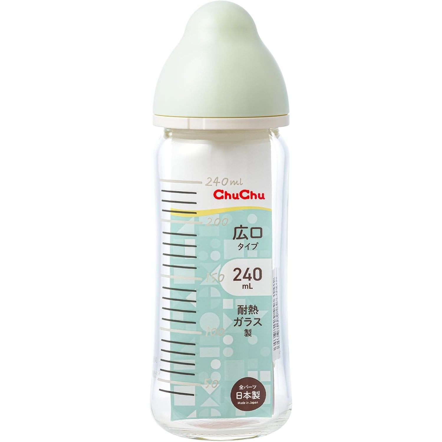 Tutu Multi-Fit Wide Mouth Baby Bottle (Heat-Resistant Glass) 240mL