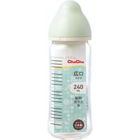 チュチュ マルチフィット広口タイプ哺乳びん(耐熱ガラス製) 240mL