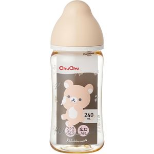 Tutu 多功能廣口塑膠嬰兒奶瓶（輕鬆熊）240mL