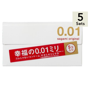 【5個裝】Sagami Original 0.01 保險套 5入