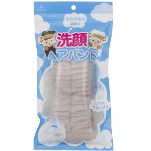 洗面髮帶 灰色 1 件