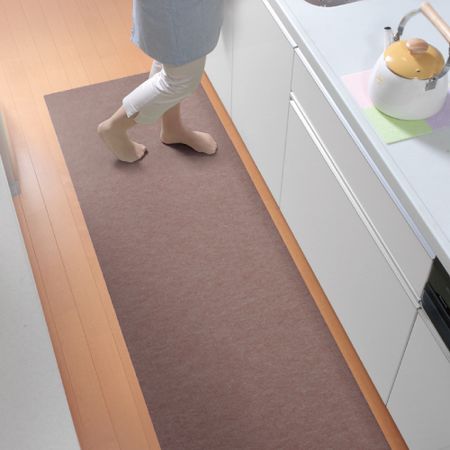 Kitchen mat 60 x 180 cm brown KG-03