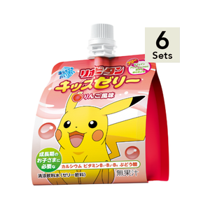 【6個セット】リポビタンキッズゼリーりんご風味１２５ｇ