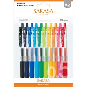 제브라(ZEBRA) 사라사 클립 0.5mm JJ15-10C-N 10색 세트 N