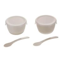 Richell 嘗試嬰兒食品分杯套裝（有蓋子和湯匙）