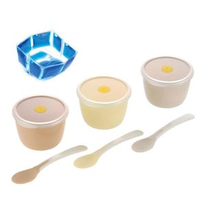 Richell 嘗試嬰兒食品入門杯套裝（帶冰袋和湯匙）