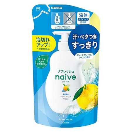 Naive Refresh 沐浴露（含海泥）补充装 360ml
