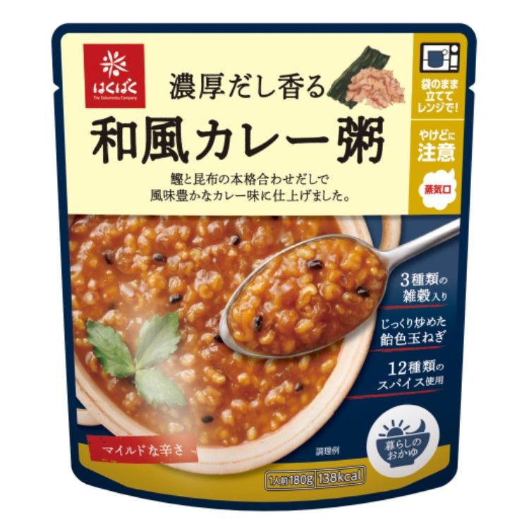 하쿠바쿠 진한 다시 향이 나는 일본식 카레죽 180g