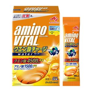 Amino Vital Citric Acid Charge Water Lemon Flavor 24 Bottles