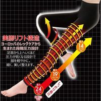 Pip Slim Walk EX+ Medical Lymph Leggings Black 1 pair