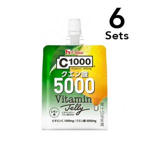 【6개 세트】C1000 비타민젤리구연산 5000 180g