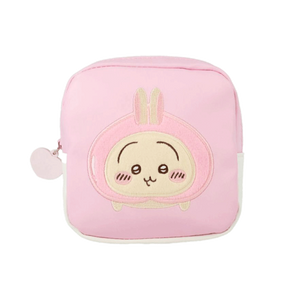 SHOBIDO Chiikawa Peach Series Square Pouch Rabbit