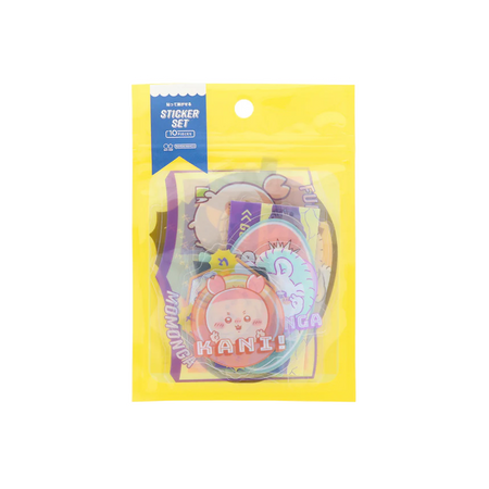 SUN-STAR Chiikawa Stick-on and Peel-off Sticker Set, Yellow
